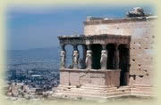 Ath&egrave;ne, acropole, caryatides,
